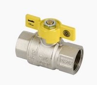 VANNE A BILLE GAZ 6/4FF CHROME