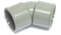 COUDE PVC 80 45° FF