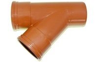 TE EGOUT 45° FFM D125 orange