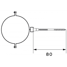 VAILLANT Collier de fixation (5 pièces) 200 mm 60/100 pour les chaudières murales à condensation