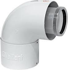 VAILLANT Coude 90° Ø 80/125 – Alu/PP pour chaudière condensation